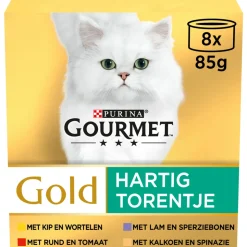 6x Gourmet Gold Hartig Torentje 8 x 85 gr