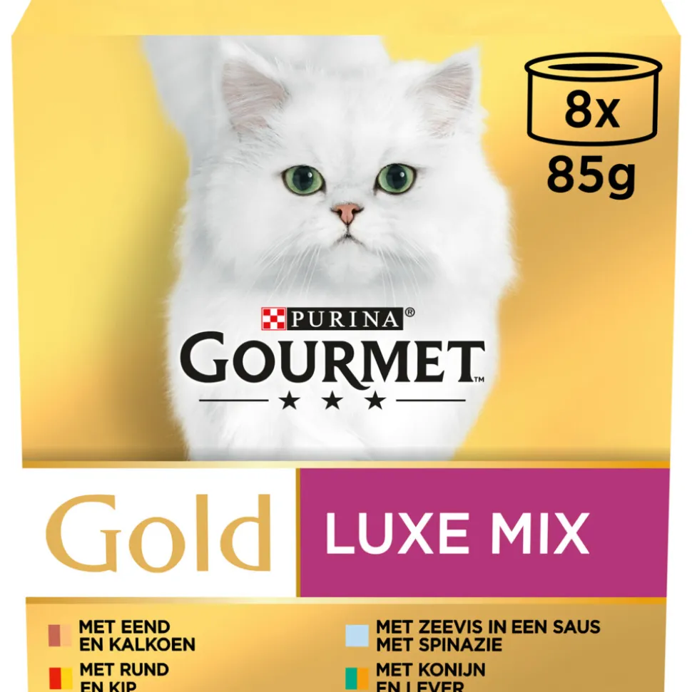 6x Gourmet Gold Luxe Mix 8 x 85 gr