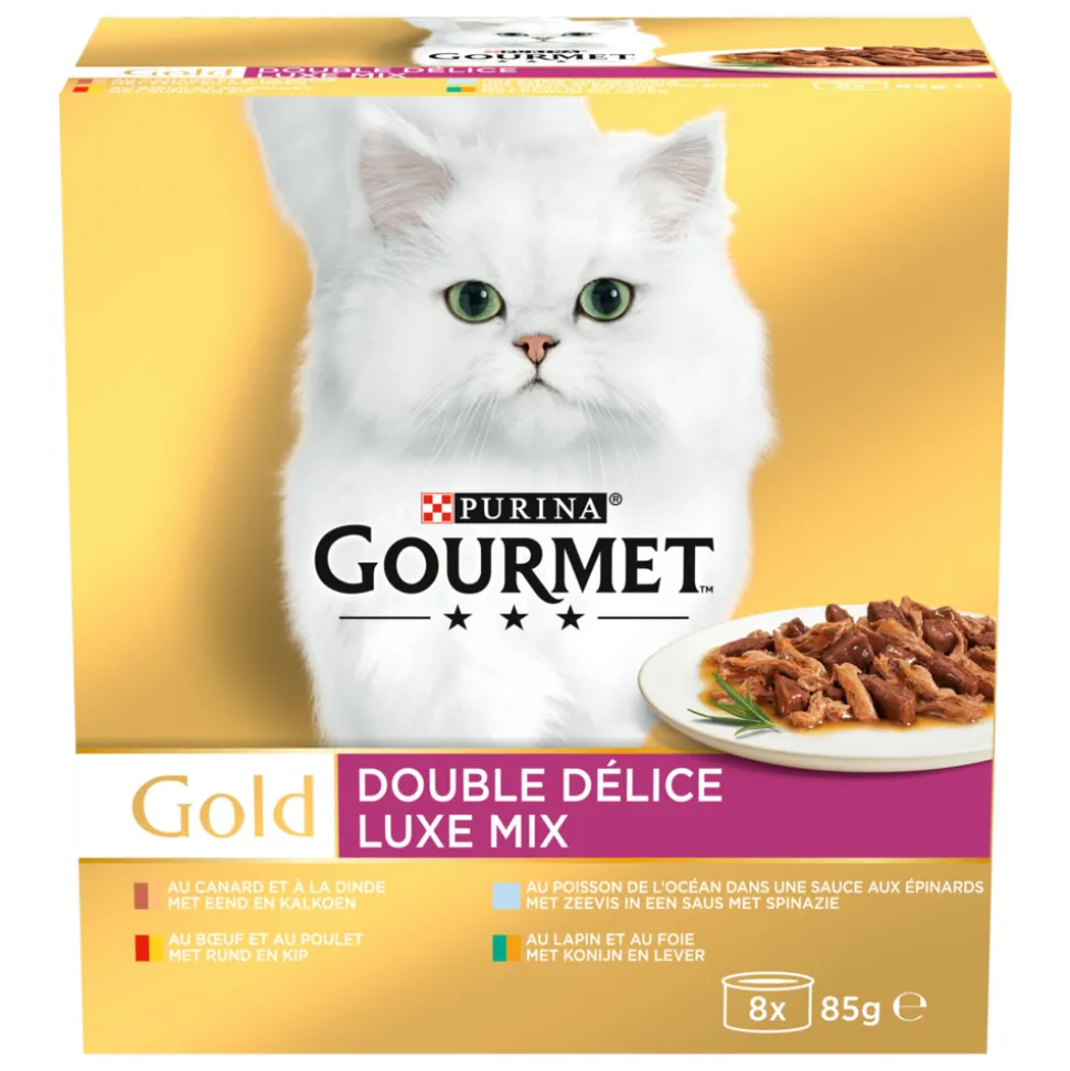 6x Gourmet Gold Luxe Mix 8 x 85 gr