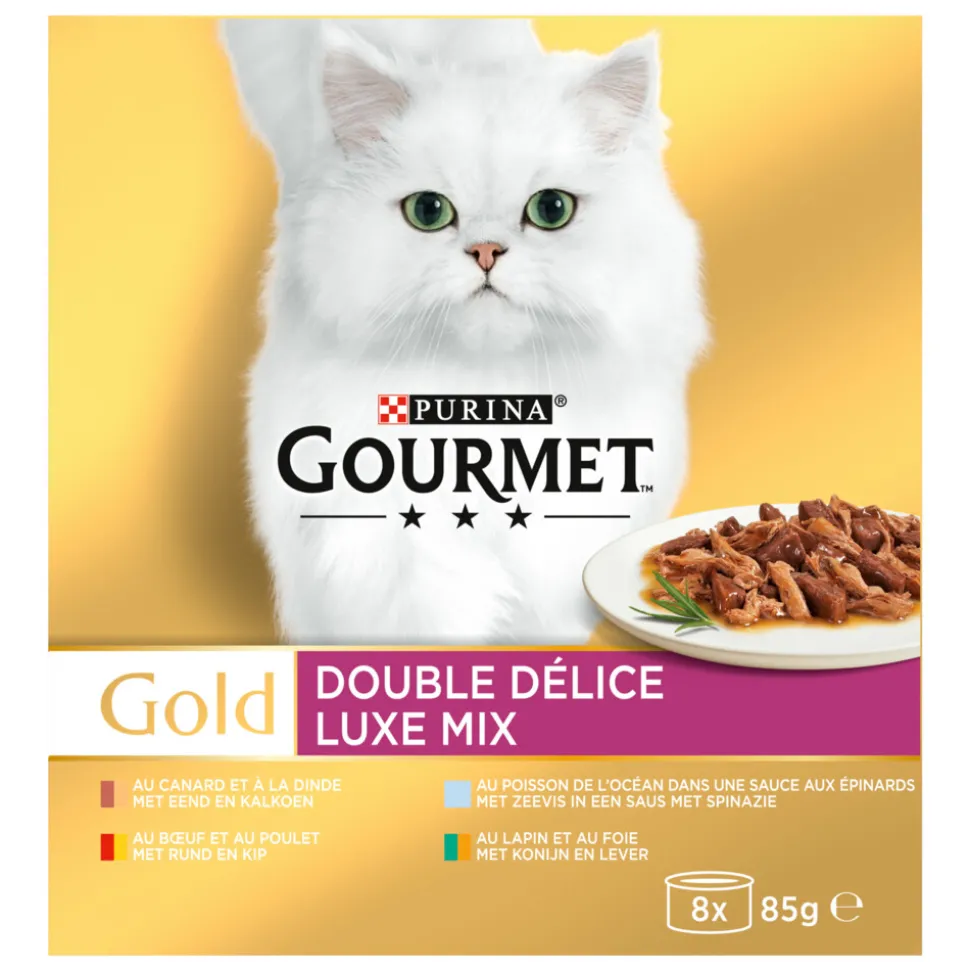 6x Gourmet Gold Luxe Mix 8 x 85 gr