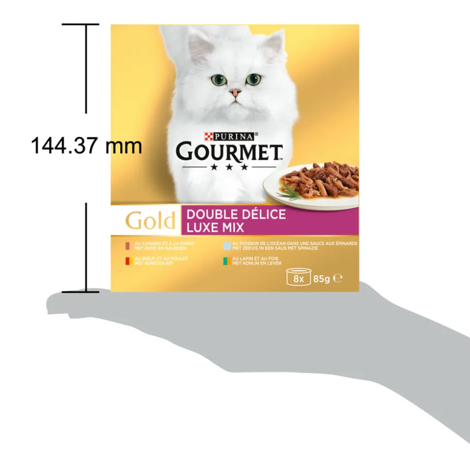 6x Gourmet Gold Luxe Mix 8 x 85 gr