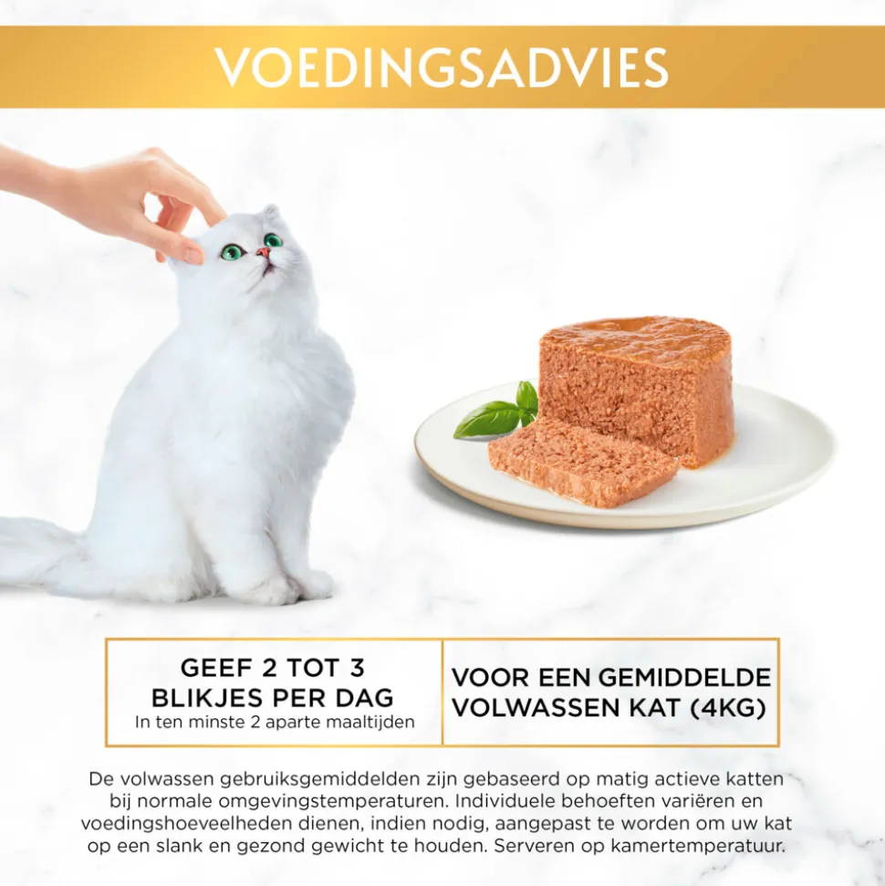6x Gourmet Gold Mousse Kip - Zalm - Niertjes - Konijn 8 x 85 gr