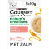 11x Gourmet Nature's Creations Puree Zalm Wortel 5 x 10 gr