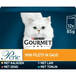 4x Gourmet Perle Mini Filets in Saus Mix 12 x 85 gr