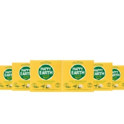 6x Happy Earth 100% Natuurlijke Shower Bar Jasmine Ho Wood 90 gr