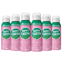 6x Happy Earth 100% Natuurlijke Deodorant Natural Air Spray Lavender Ylang 100 ml