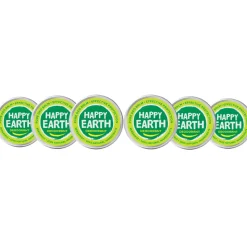 6x Happy Earth 100% Natuurlijke Deodorant Balm Bergamot 45 gr