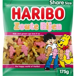 2x Haribo Zoute Rijen 175 gr