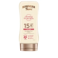 6x Hawaiian Tropic Zonnebrand Lotion Glowing Protection SPF 15 180 ml