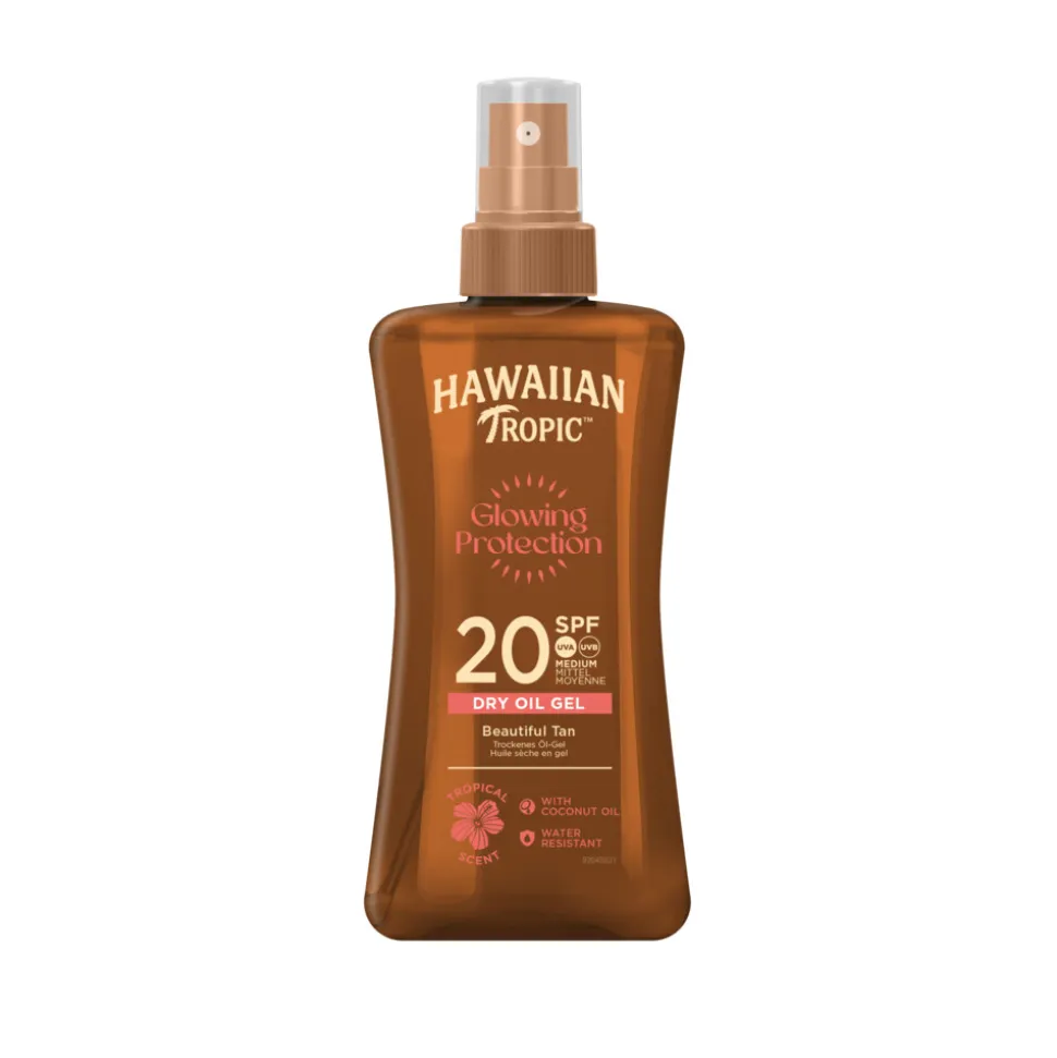 6x Hawaiian Tropic Zonneolie Protective Dry Spray SPF 20 200 ml