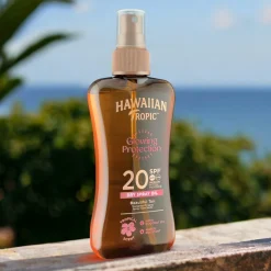 6x Hawaiian Tropic Zonneolie Protective Dry Spray SPF 20 200 ml
