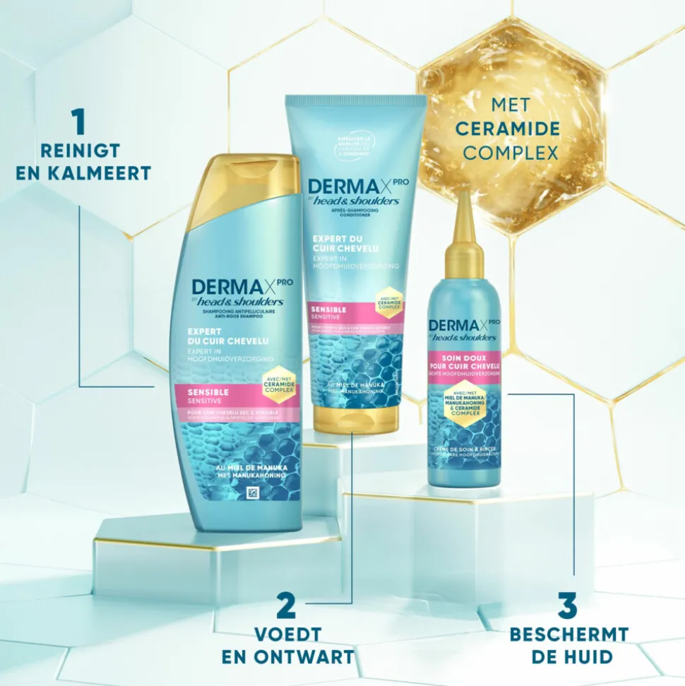 6x Head & Shoulders Anti-roos Shampoo DERMAxPRO Sensitive 250 ml