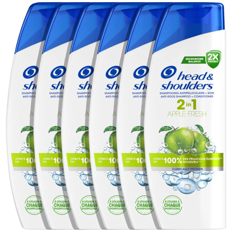 6x Head & Shoulders 2in1 Apple Fresh 300 ml