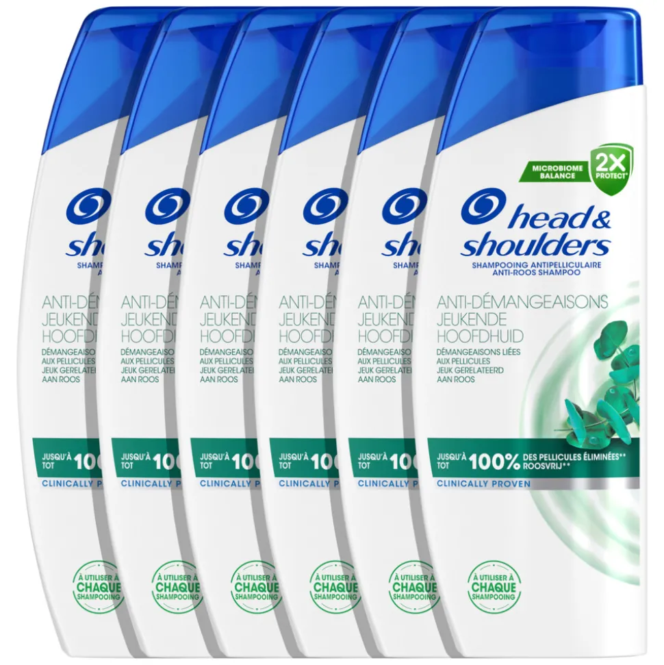 6x Head & Shoulders Shampoo Jeukende Hoofdhuid 300 ml