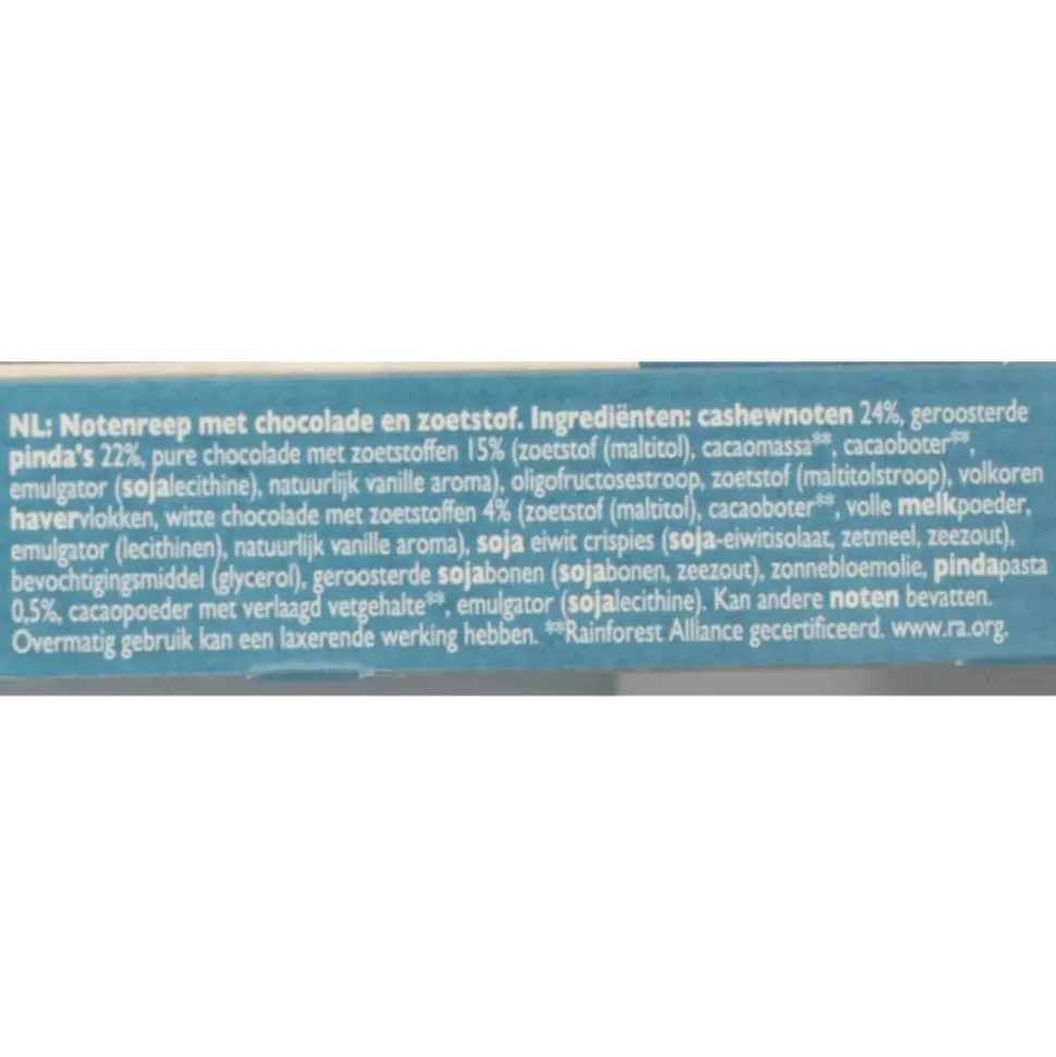 6x Hero B'tween Nuts & Choc Cashew Chocolade Wit Puur 3 x 32 gr