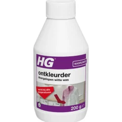 6x HG Ontkleurder Doorgelopen Witte Was 200 gr