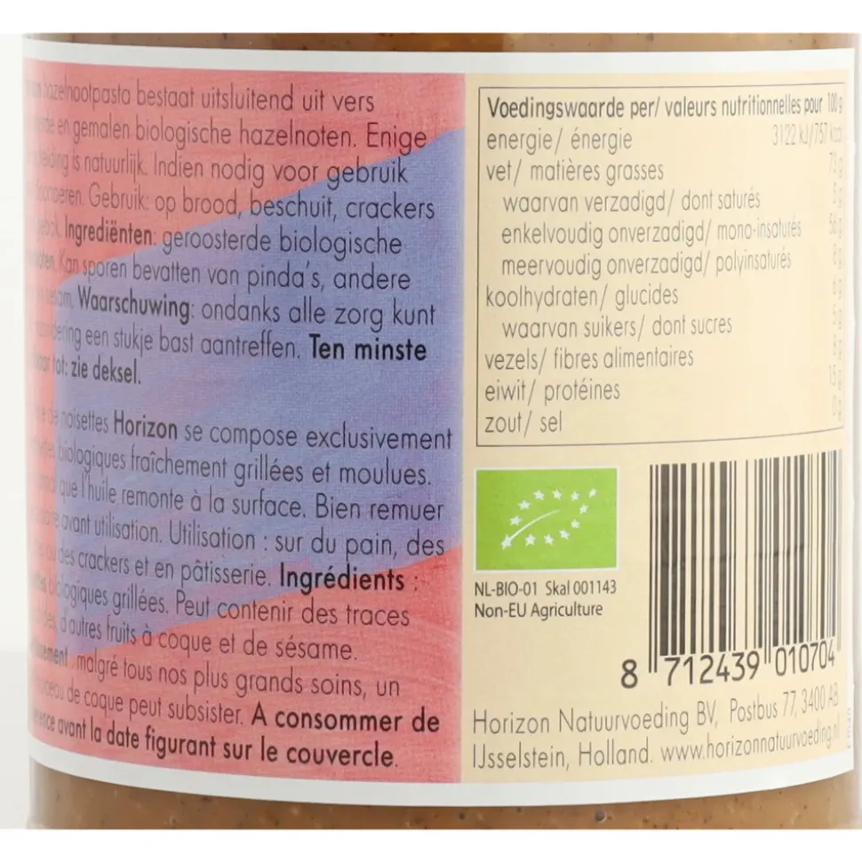6x Horizon Hazelnootpasta Bio 350 gr