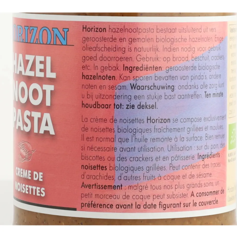 6x Horizon Hazelnootpasta Bio 350 gr