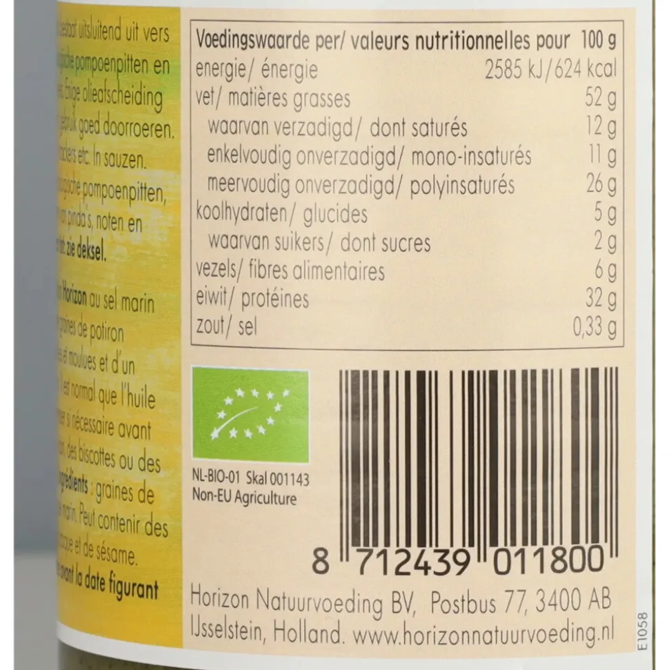 6x Horizon Pompoenpittenpasta Bio 350 gr