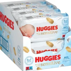 8x Huggies Billendoekjes Pure Extra Care Sensitive 99% Water 56 stuks