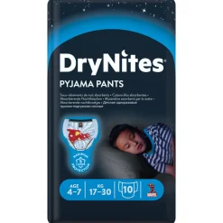 3x Huggies DryNites Absorberende Luierbroekjes Jongens 4-7 jaar 10 stuks