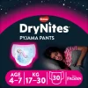 3x Huggies DryNites Absorberende Luierbroekjes Meisjes 4-7 jaar 10 stuks