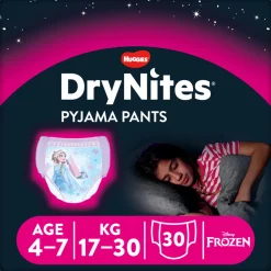 3x Huggies DryNites Absorberende Luierbroekjes Meisjes 4-7 jaar 10 stuks