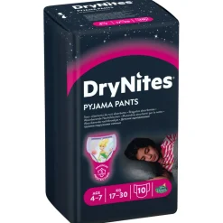 3x Huggies DryNites Absorberende Luierbroekjes Meisjes 4-7 jaar 10 stuks