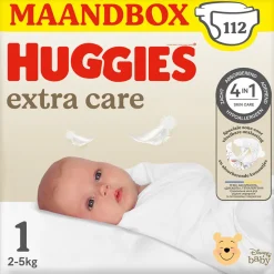 4x Huggies Extra Care Newborn Luiers Maat 1 (2 - 5 kg) 28 stuks