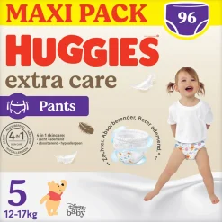 4x Huggies Extra Care Pants Maat 5 (12 - 17 kg) 24 stuks