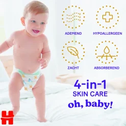 4x Huggies Extra Care Pants Maat 4 (9 - 14 kg) 26 stuks
