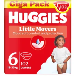 3x Huggies Little Movers Luiers Maat 6 (15 - 30 kg) 34 stuks