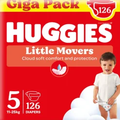 3x Huggies Little Movers Luiers Maat 5 (11 - 25 kg) 42 stuks