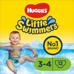 3x Huggies Little Swimmers Maat 3-4 (7-15 kg) 12 stuks