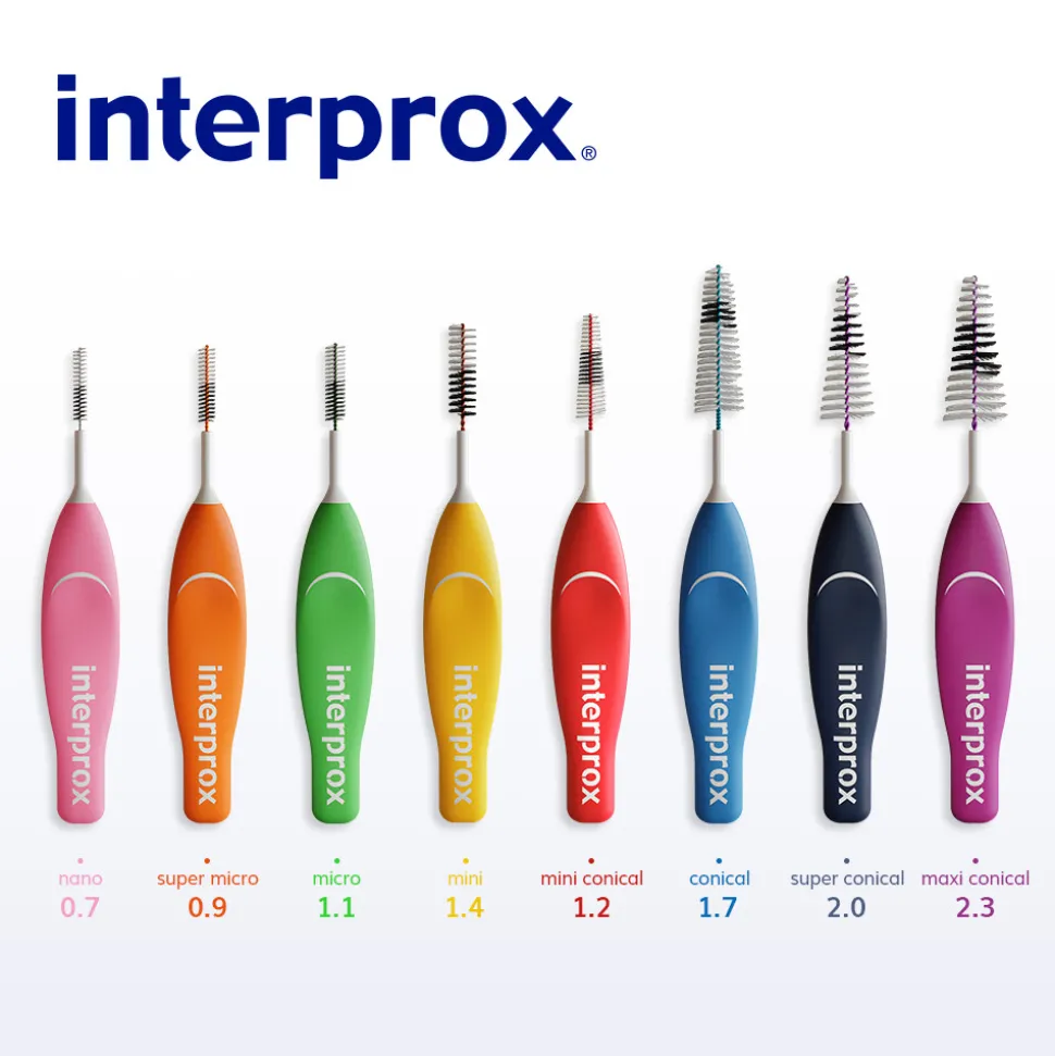 6x Interprox Ragers Mini Geel PHD 1.4 6 stuks