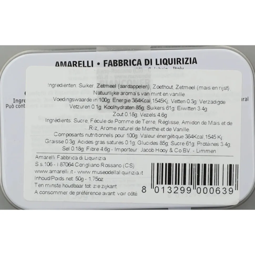 6x Jacob Hooy Laurierdrop Blikje Wit