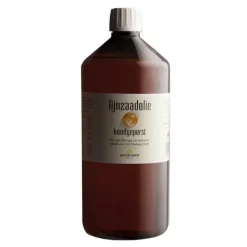 3x Jacob Hooy Lijnzaadolie 1 liter