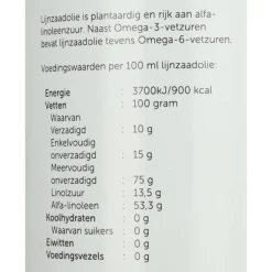 3x Jacob Hooy Lijnzaadolie 1 liter