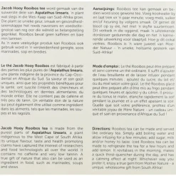 3x Jacob Hooy Rooibos Theezakjes 160 stuks