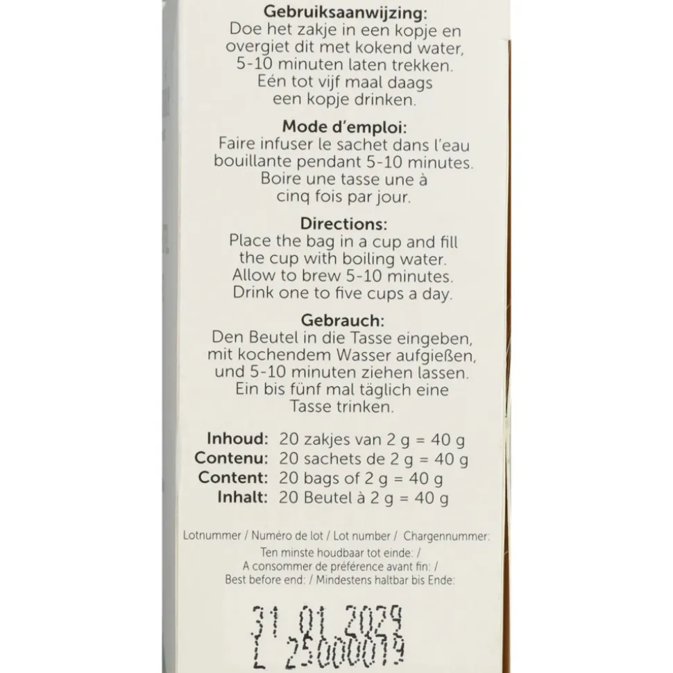 3x Jacob Hooy Thee Brandnetel 20 stuks