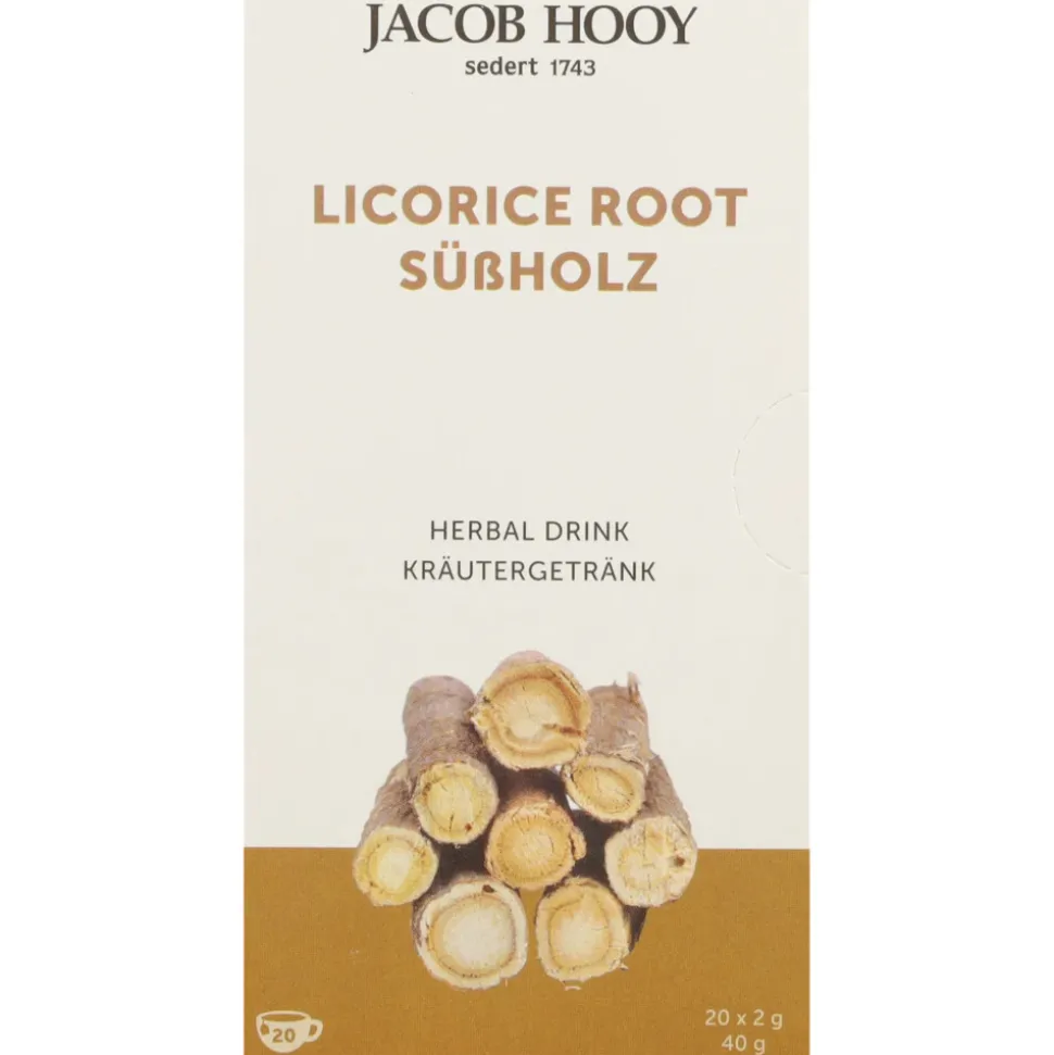 3x Jacob Hooy Zoethout Theezakjes 20 stuks