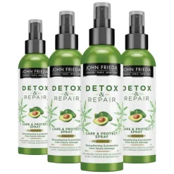 4x John Frieda Detox & Repair Protect Spray 250 ml