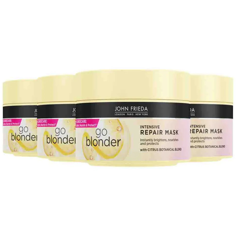 4x John Frieda Go Blonder Lightening Haarmasker 250 ml