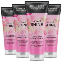 4x John Frieda Vibrant Shine Colour Conditioner 250 ml