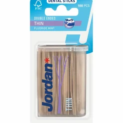 3x Jordan Tandenstokers Double Ended Thin 100 stuks