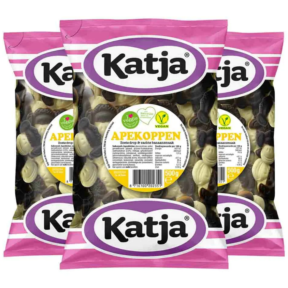 3x Katja Apekoppen 500 gram