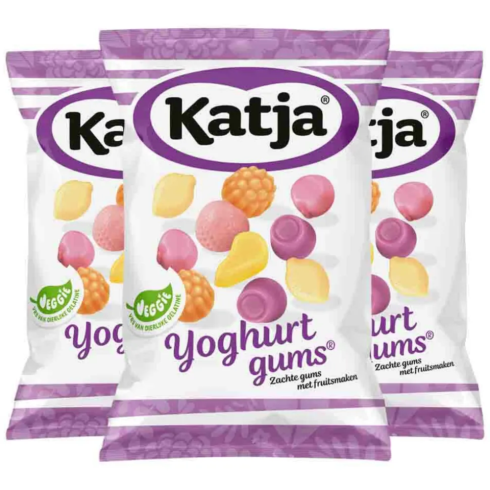 3x Katja Yoghurtgums 295 gr