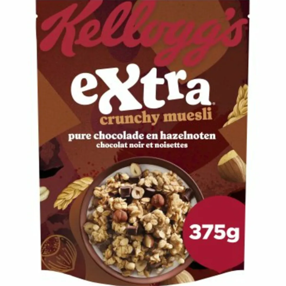 4x Kellogg's Extra Dark Chocolate 375 gr