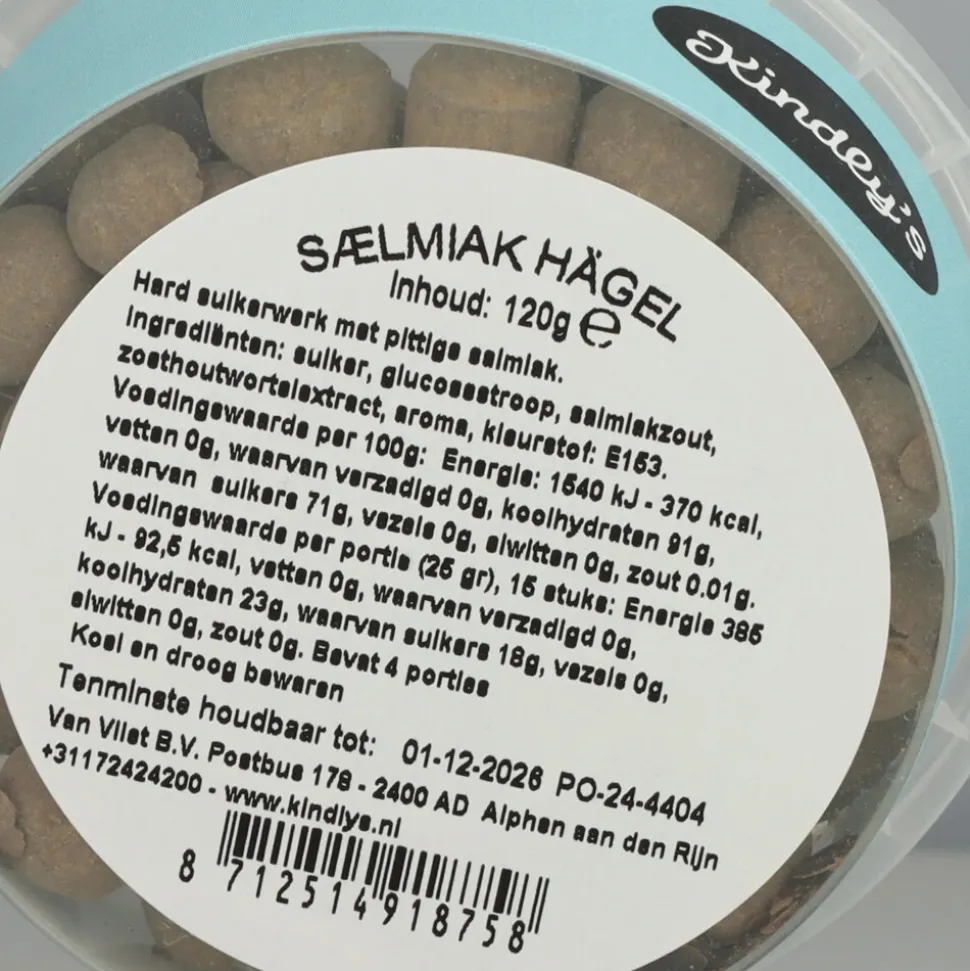 12x Kindly's Salmiak Hagel 125 gr