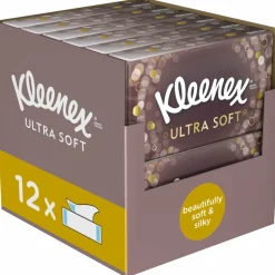 12x Kleenex Tissues Ultra Soft 64 stuks